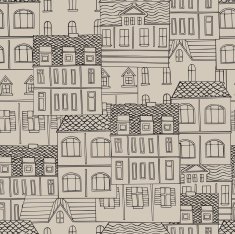 vector pattern with houses N8