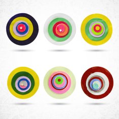 Beautiful color design elements Various decorative circles N3