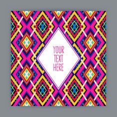 card with geometric pattern - 2 N2