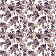 Seamless texture with colored watercolor maple leaves N21