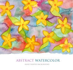 Abstract watercolor hand painted background N40
