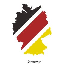 Map of Germany for your design N2