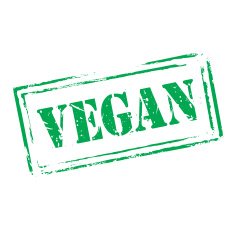 Green vector grunge stamp VEGAN N2