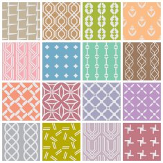Seamless patterns 16 difference style Vector abstract background