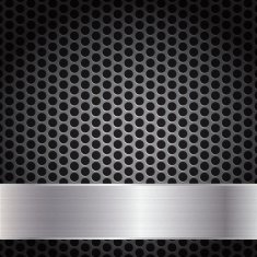 Metal Grid Background Template Vector Illustration N2