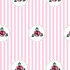Pink seamless pattern with roses