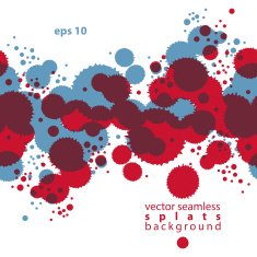 Bright contrast splattered web design repeat pattern art ink N5