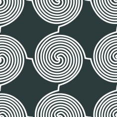 Seamless black and white geometric pattern ornamental N5
