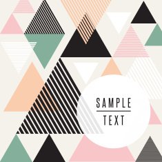 Abstract triangle design with text N2