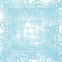 Blue abstract floral background Retro style with flourishes N2