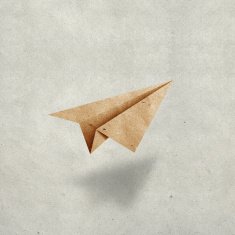 Aircraft recycled paper craft