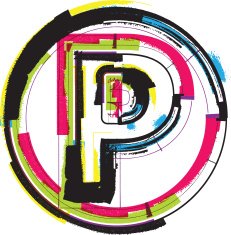 Colorful Grunge Font LETTER p N3