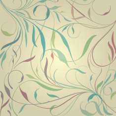 vintage floral pattern background vector illustration