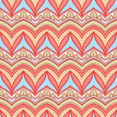blue and pink pattern with leaves