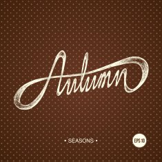 SEASONS AUTUMN vintage background