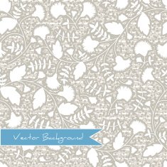 seamless texture pattern with silhouettes of flowers