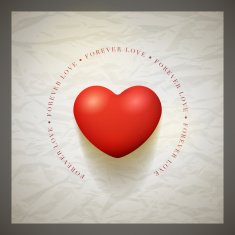 Retro Valentine's day card N10
