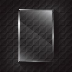 Black metal and glass vector background N2