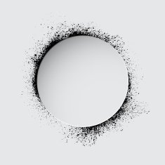 Grunge white circle N2
