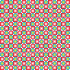Abstract geometric circle square seamless background on white N3