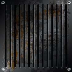 metallic grille rusty background