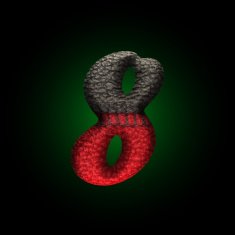 vector wool letter N28