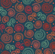 Creative abstract spiral pattern Seamless lace background with ethnic elements N2