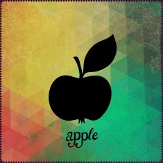 Abstract background apple pattern