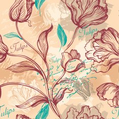 tulips seamless background N4