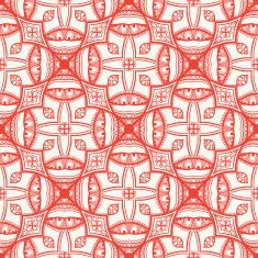 Red floral pattern N7