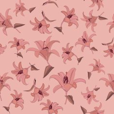 Flower Lily Seamless Texture N2