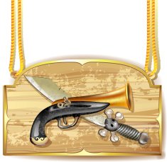 Pirate Sword And Gun N2
