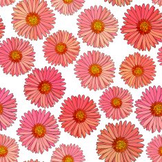Seamless aster vector background