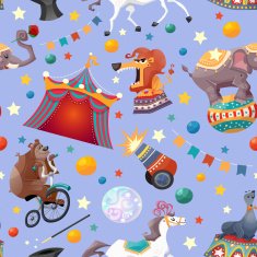 Circus seamless pattern N4