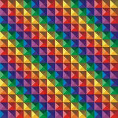 Abstract color geometric mosaic N2