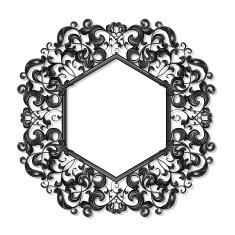 carved frame for picture or photo N6