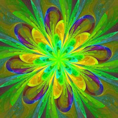 Symmetrical pattern in stained-glass window style N12
