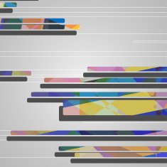 Abstract futuristic geometric shapes N108