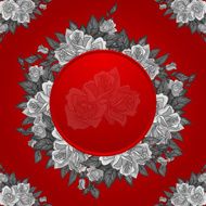 Abstract roses frame N3