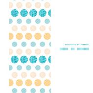 Vector texture circles stripes abstract vertical frame seamless pattern background