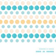Vector texture circles stripes abstract horizontal frame seamless pattern background