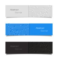 Set of abstract banners N21