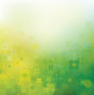 Vector abstract floral background green and yellow