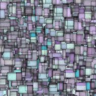 mosaic tile fragmented backdrop in blue purple N3