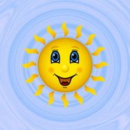Happy sun on blue sky N2