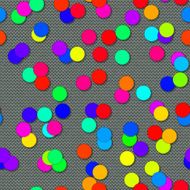 Circle shapes with seamless generated texture background