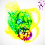 abstract watercolor ink hand painted wash stain background N2