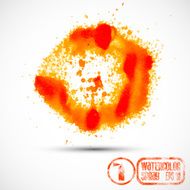 Vector abstract paint spray N5