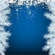 Christmas blue abstract background N6