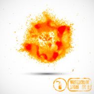Vector abstract paint spray N6